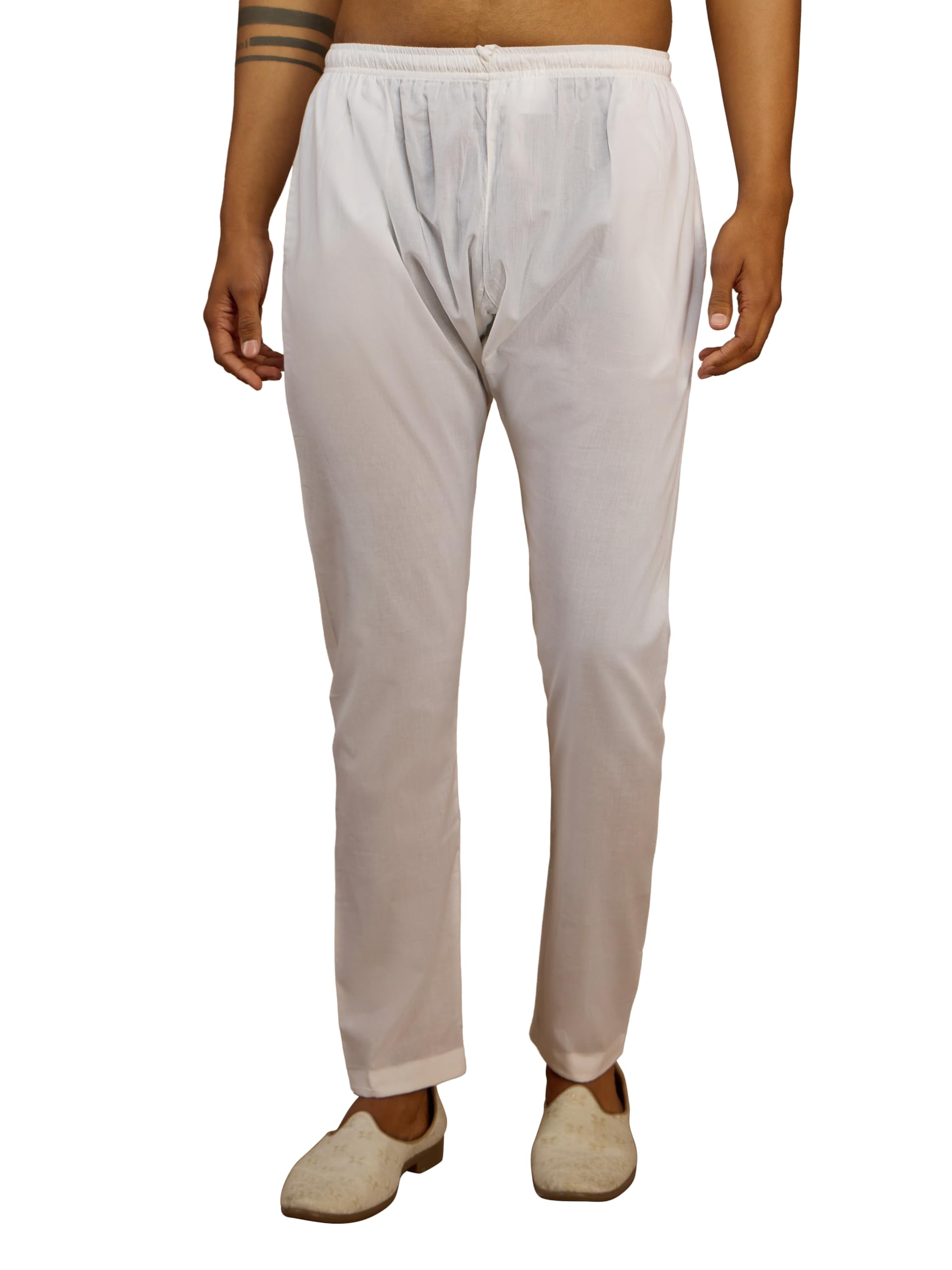 vastramay Men Solid Cambric Pyjama | Festive, Wedding & Daily Ethnic BottomOutfit-picture-32