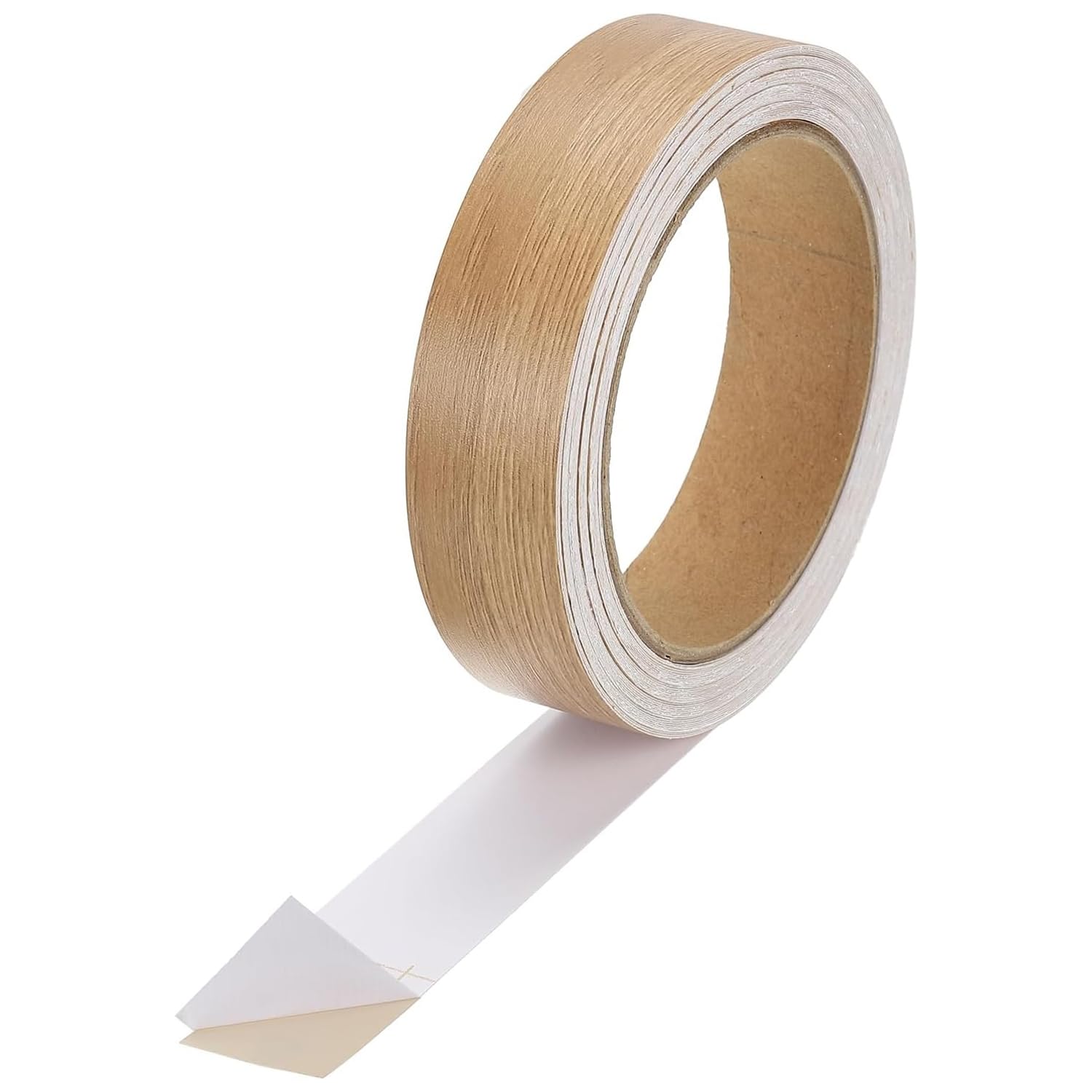 18mm x 10m Edging Tape,Self-Adhesive Walnut Edging Tape Self,Melamine No Ironing Wood Veneer Trim,for Furniture Countertops,Cabinets,Desks,Shelves,Panel Repairs,Wardrobes Countertops(Walnut)