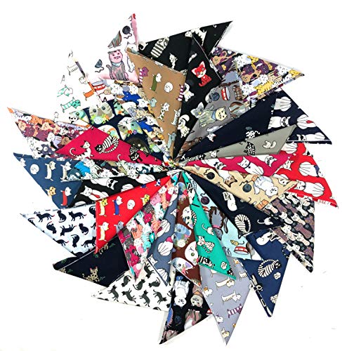 Cats - All Cats - 54 Precut 5-Inch By 5-Inch Fabric Squares - Great For Quilting - #TOP6