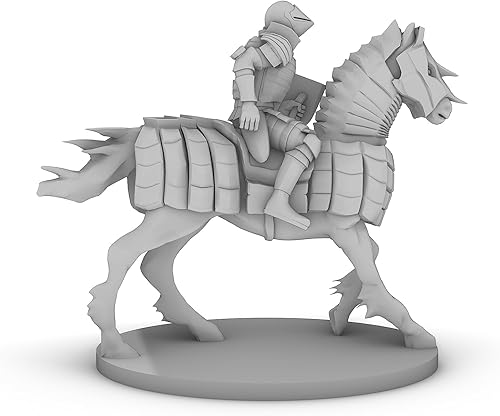 Miniatura 3 de Human Cavalier 2 Base Tabletop DND Gaming Miniature