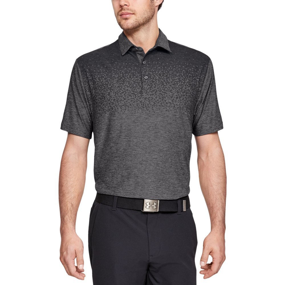 Under Armour Men's Play Off Heather Polo Shirt HeatGear Top 1351131 (Red Heather 608, Medium) — view 18