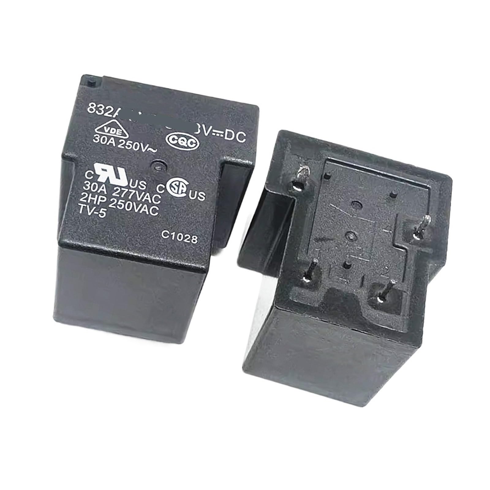ICXLPMC 1pc 832A-1A-C 12VDC Power Relay 30A 250VAC 4 Pins