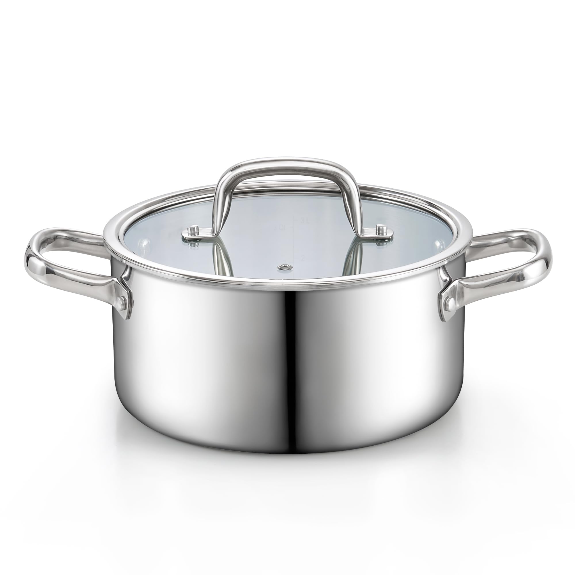Amazon.com: Cook N Home Classic 4 Quart Tri-Ply Clad Stockpot