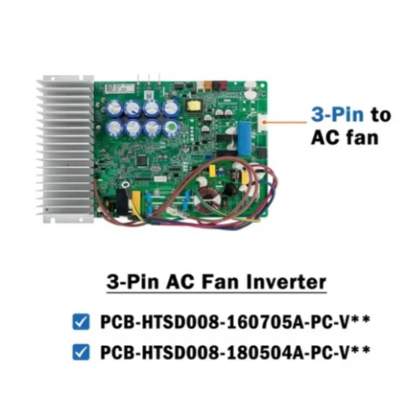 PCB-HTSD008-160705A-PC-V05 Obwód PCB HTSD008-180504A-PC-V03 Płyta sterująca do klimatyzatora Części klimatyzacyjne Wielofunkcyjna ochrona(For AC Fan)