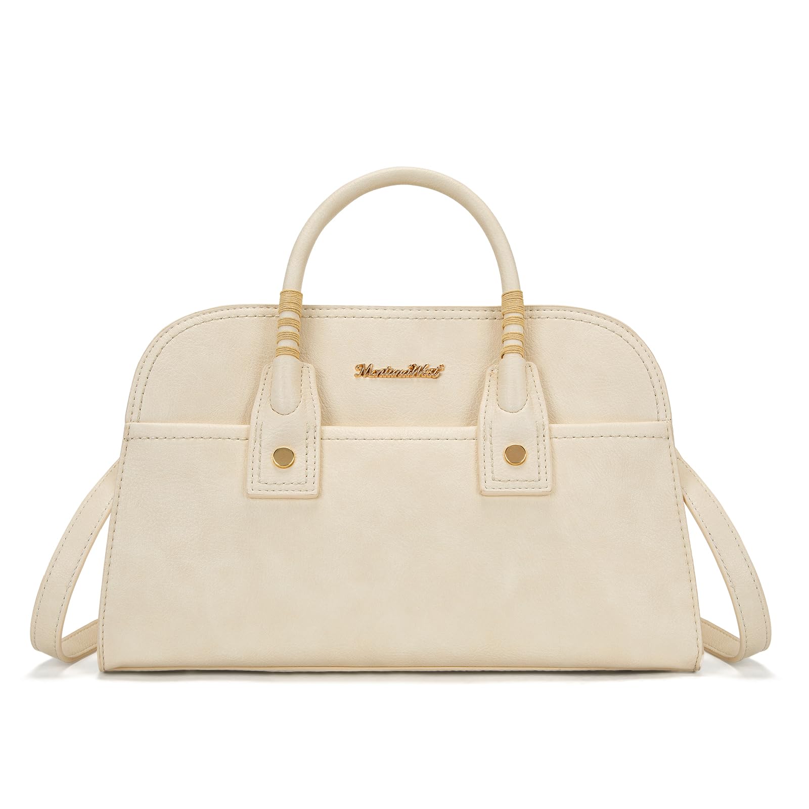 Montana West Structured Satchel Bag for Women, Top Handle Crossbody Purse