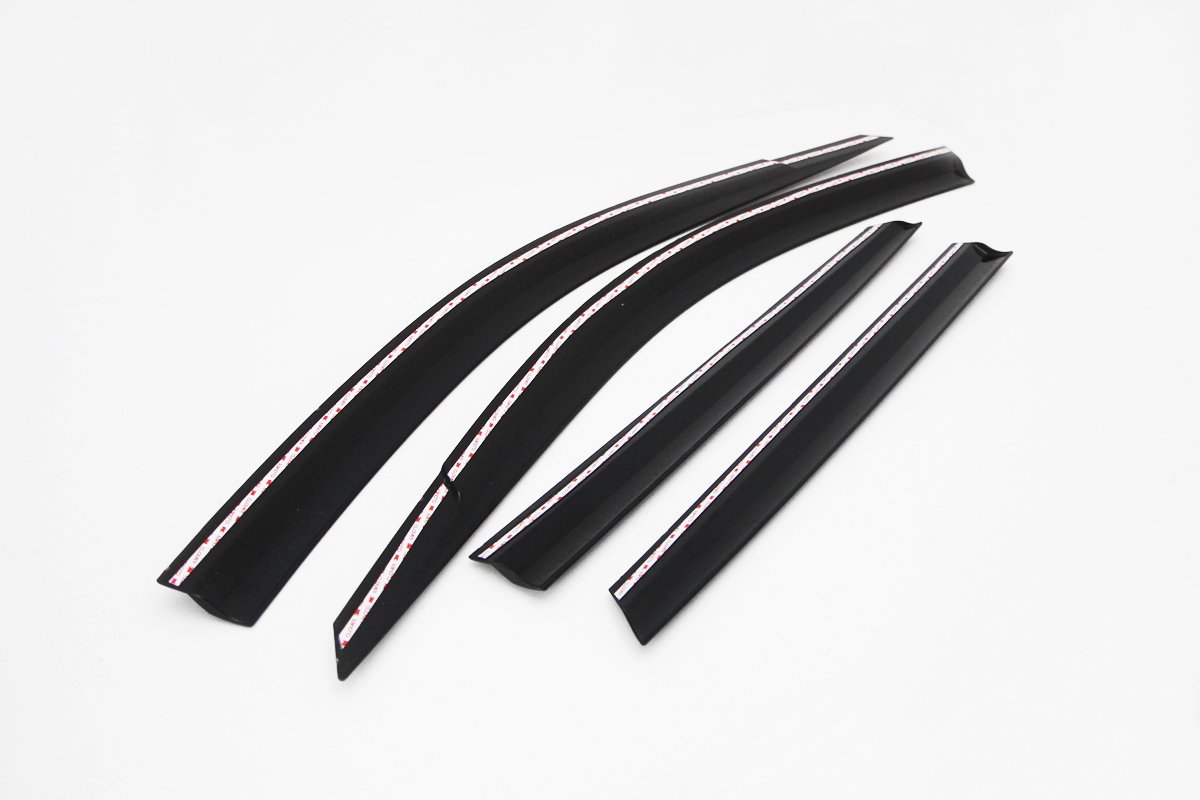 AUTO CLOVER Juego de deflectores de viento para Hyundai Santa Fe 2007-2012 (4 piezas)