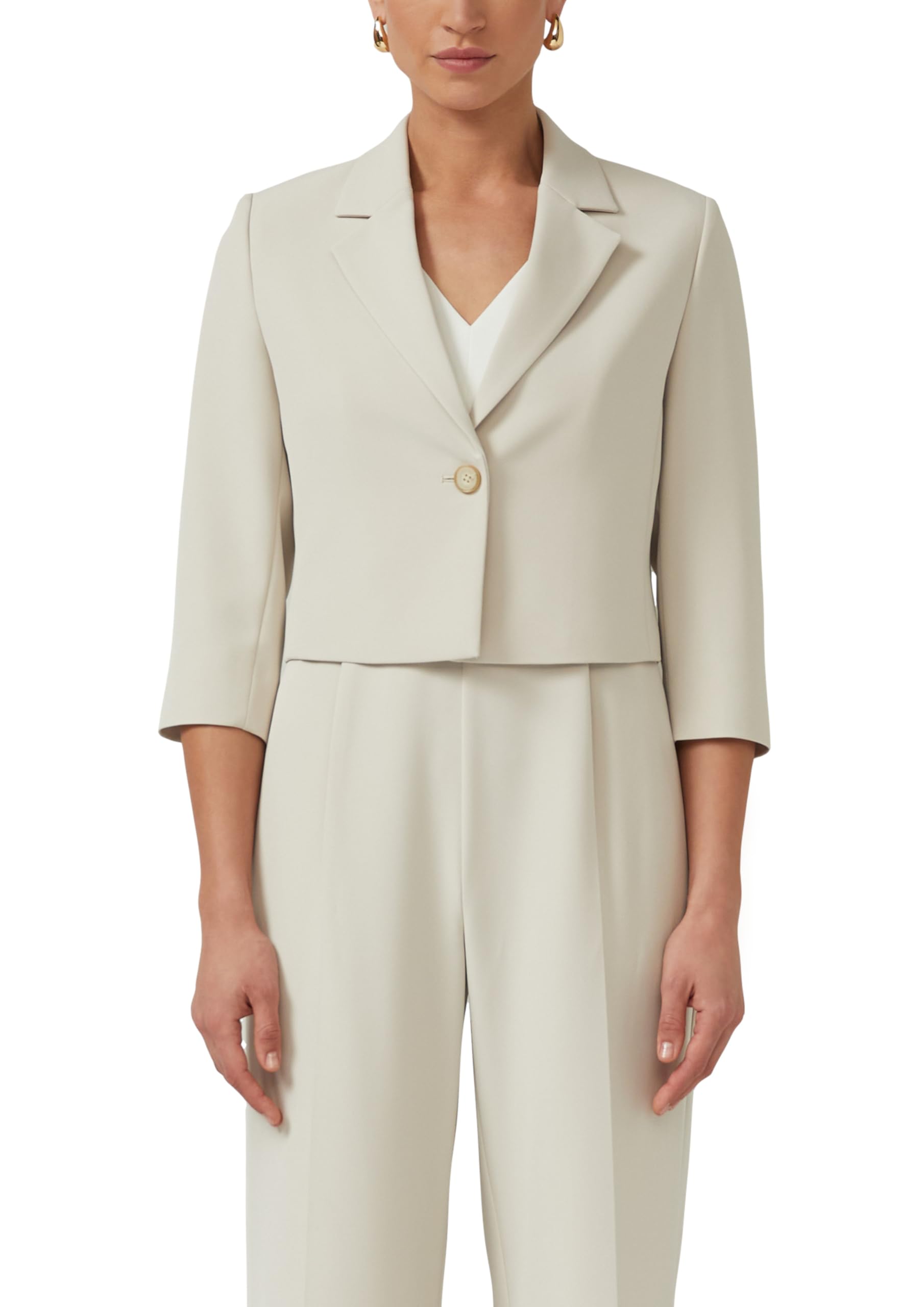 s.Oliver Cropped-Blazer mit 3/4-Ärmeln