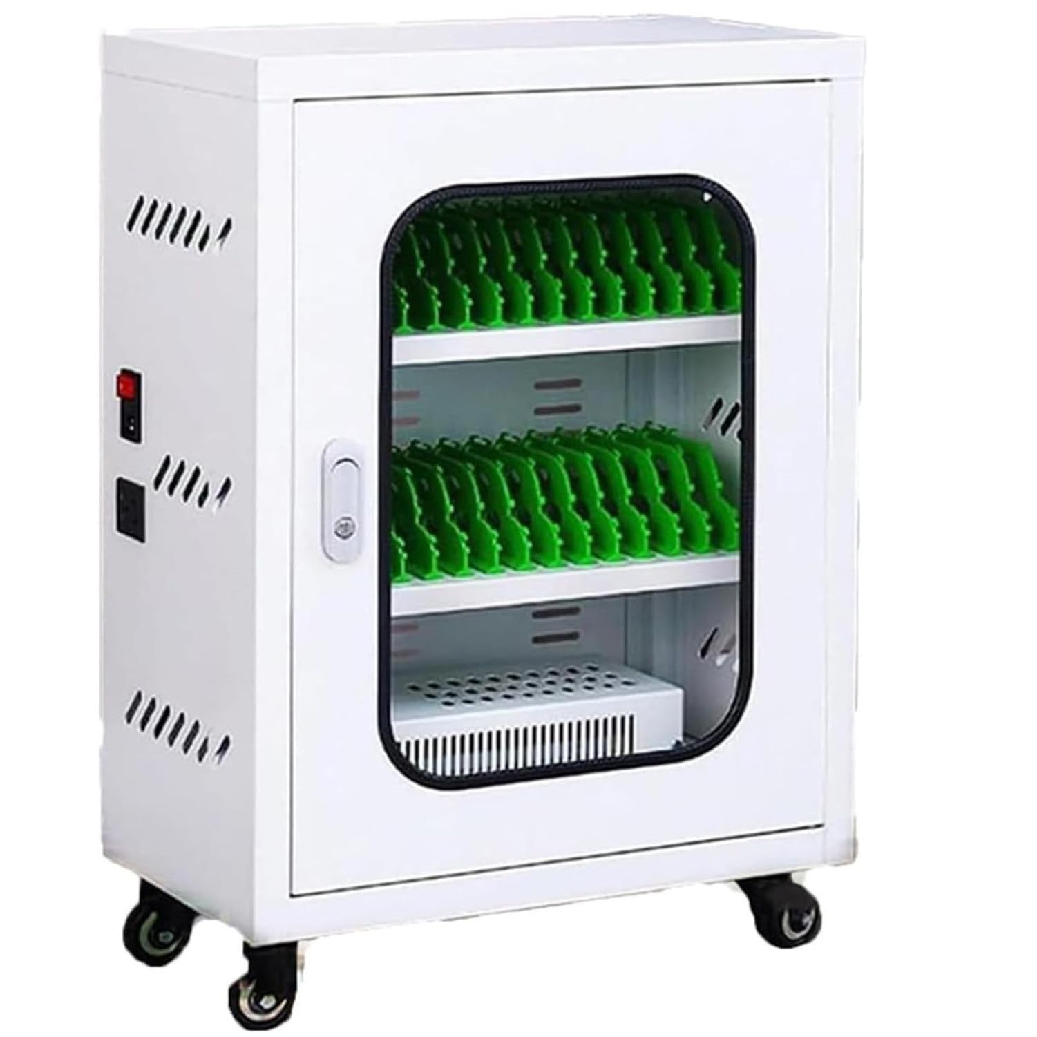 GTHTUHFD Rechargeable Cell Phone Charging Station - 40 Slots Mobile Locker Storage Secure Charging Cabinet For Multiple Devices Ideal For Offices Events And Schools.,30slots
