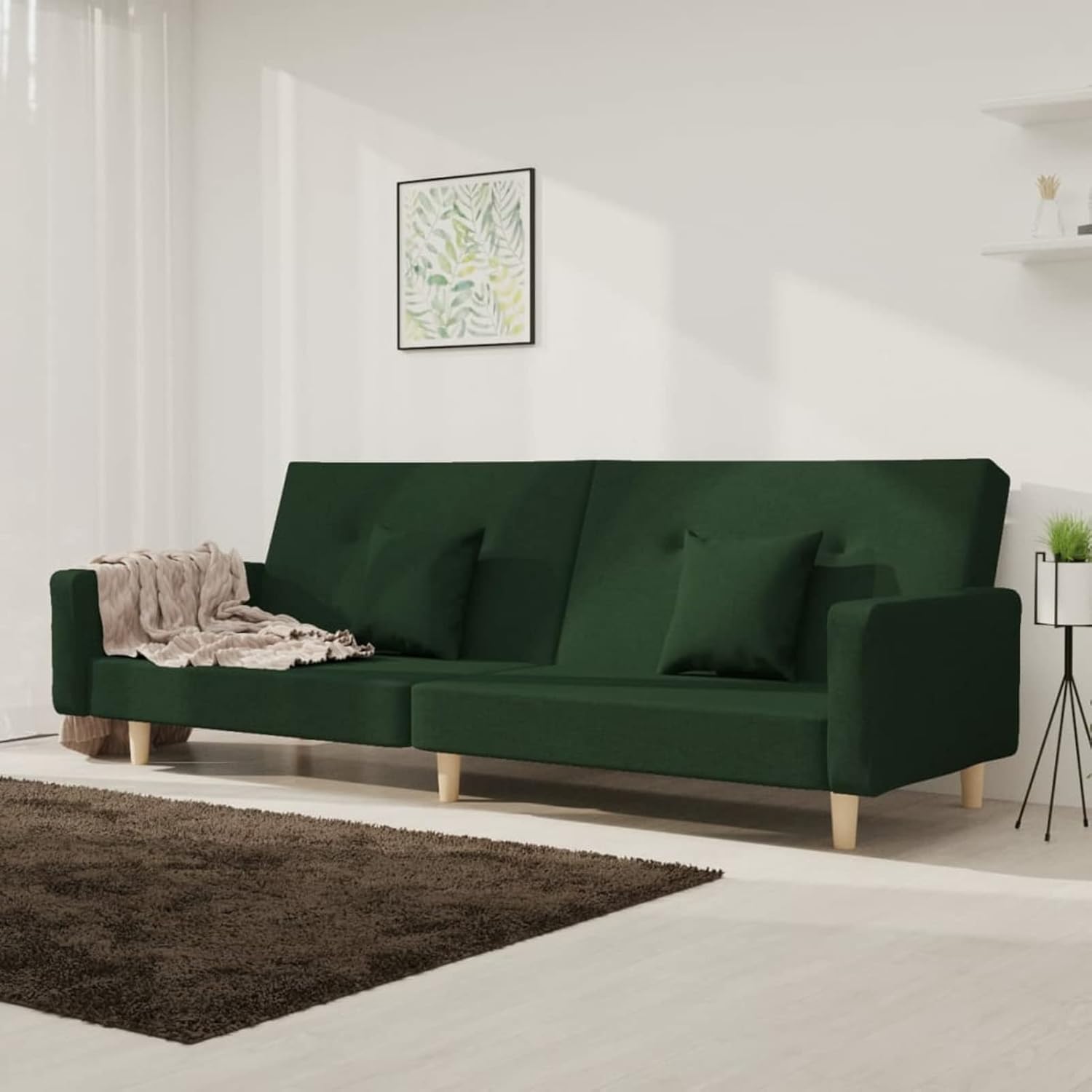 Amazon.de Chenshu Schlafsofa 2Sitzer mit 2 Kissen, Schlafsofa, Schlafcouch, Couch Mit
