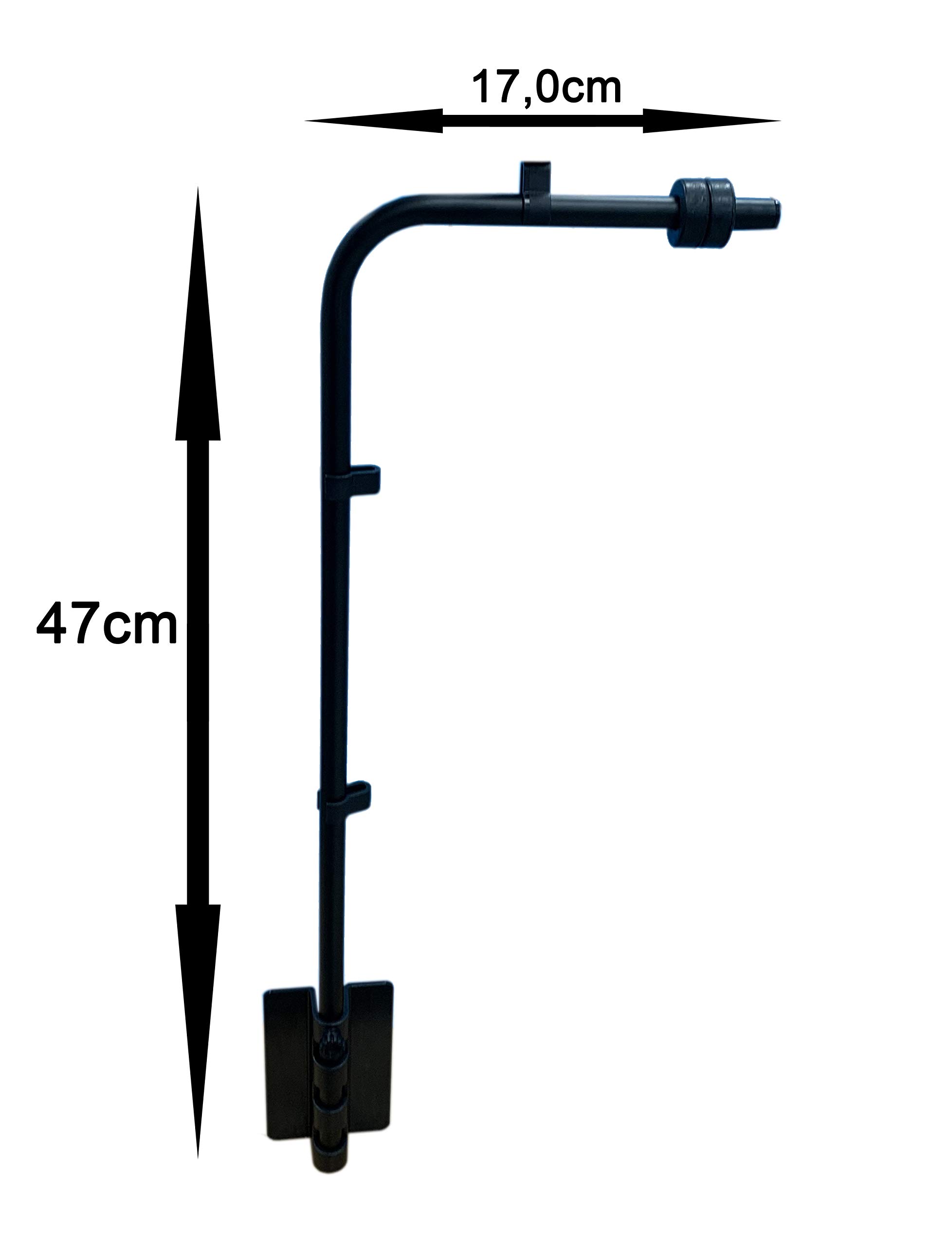 TropicShop Lampenhalterung für Alu Clamp - Klemmlampen (Arm-Befestigung) - Terrarien Lampenständer