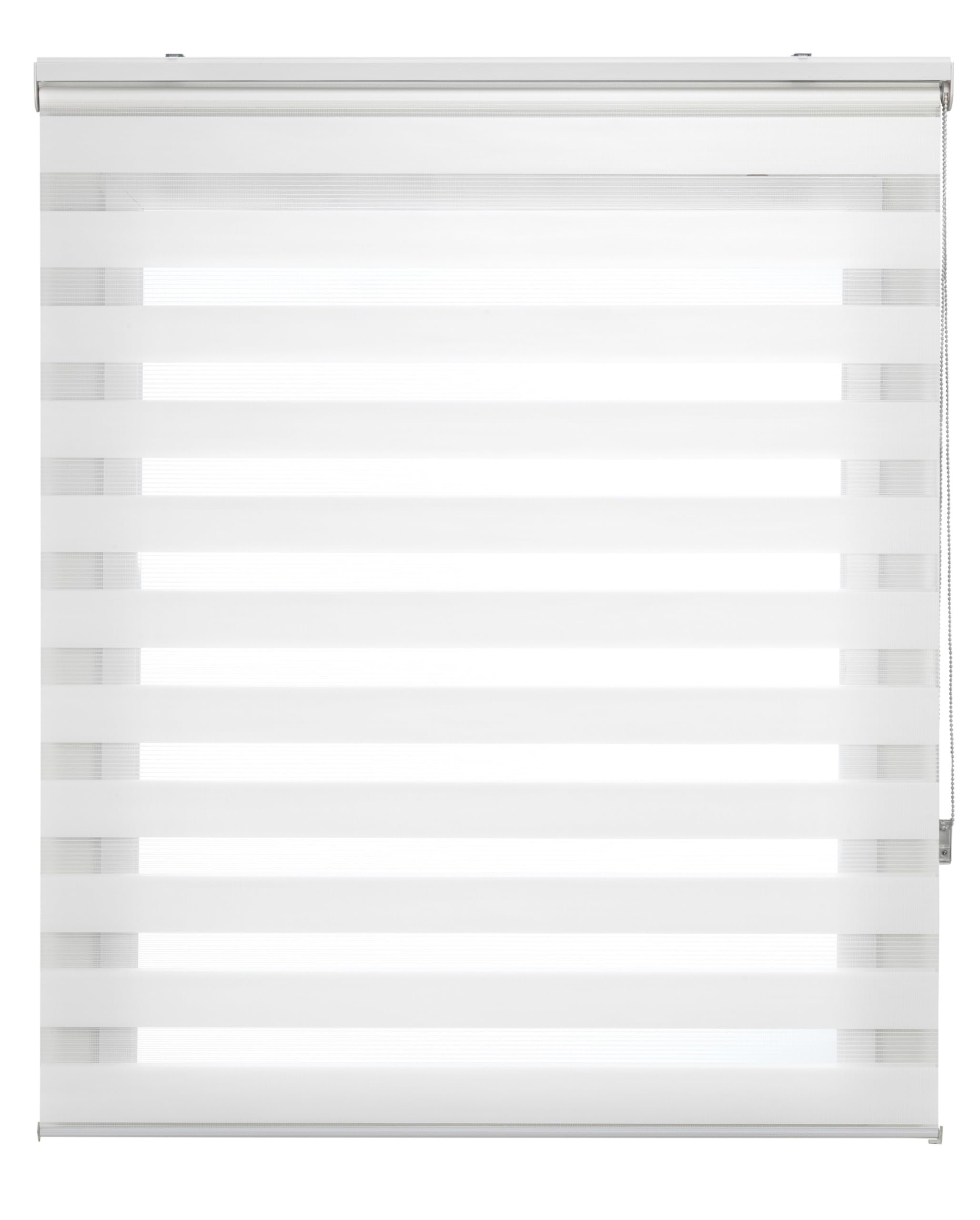ECOMMERC3 | Estor Enrollable Basic Noche y Día, Tamaño 160x180 - Estor Noche y Día Fácil Instalación Pared o Techo Tamaño Tela 157x175 - Estor Noche y Día Blanco Roto