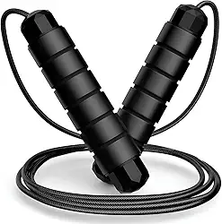 Corda de Pular Fitness de Aço para Treino Profissional – Alta Velocidade, Rolamento de Precisão, Leve e Ajustável | Ideal para Crossfit, Double Under e Queima de Calorias