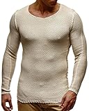 HOCHWERTIGE VERARBEITUNG: Der stylische Slim Fit Männer Pullover-Hoodie in tollem und außergewöhnlichem Design. Das Material des ausgefallenen Herren O-Neck Winterpullovers wird aus leichten aber dennoch hochwertigen Stoffen hergestellt und sorgt für ein angenehmes Gefühl.