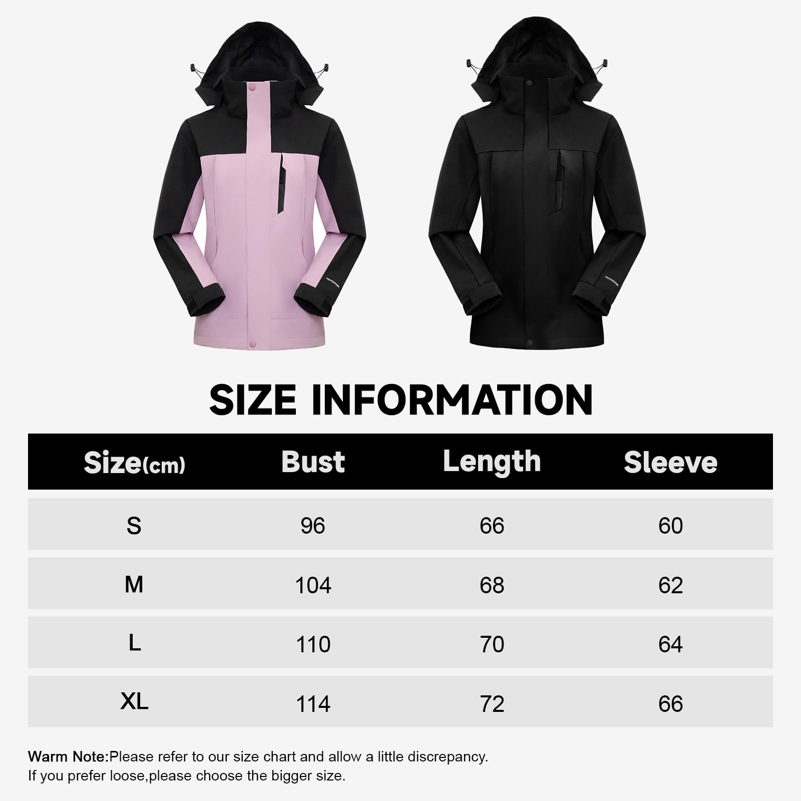 LHHMZ Veste imperméable pour femmes, Manteau de randonnée coupe-vent,Veste décontractée Manteau de travail