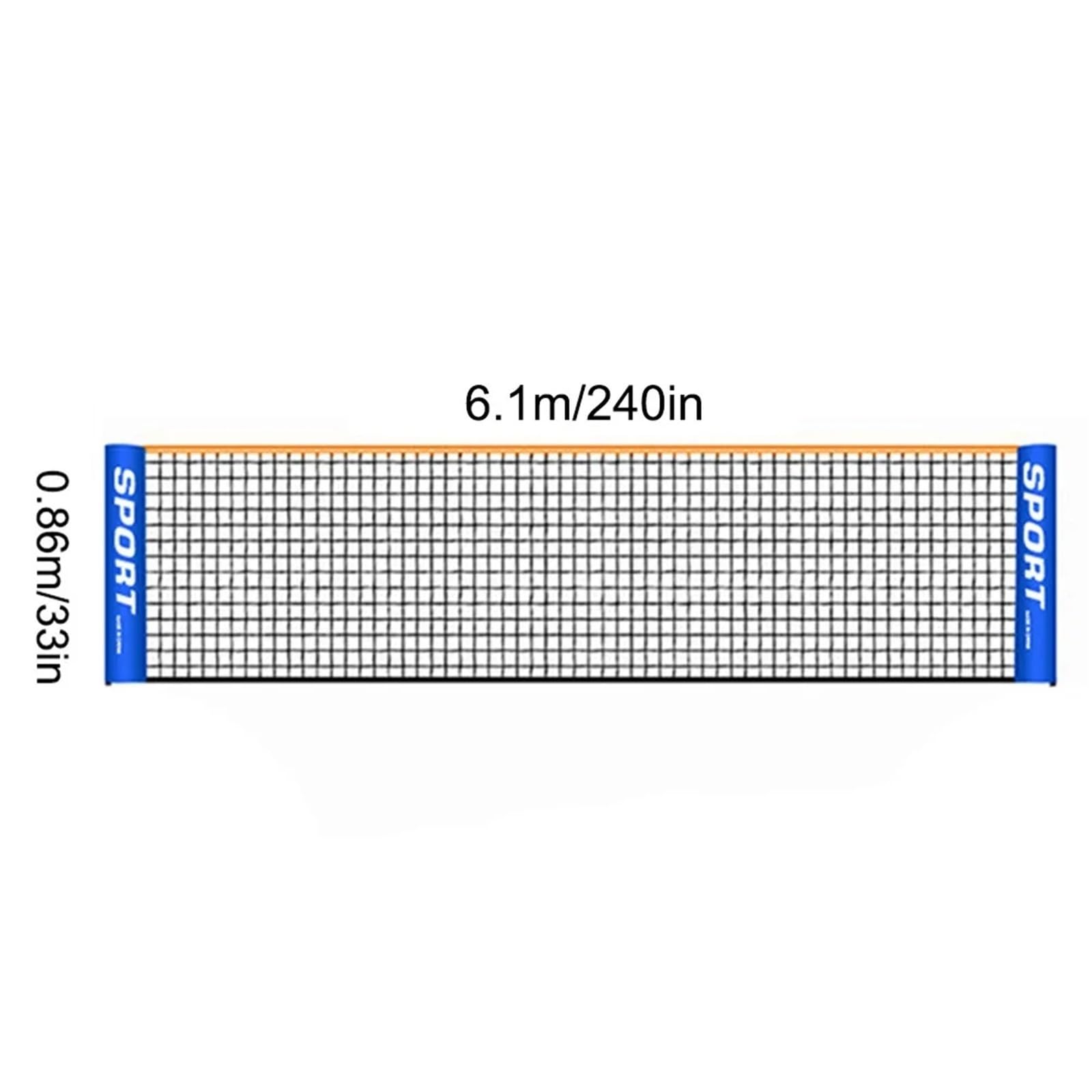 Rete da badminton professionale for interni ed esterni, standard, for sport, pallavolo, tennis, allenamento, rete quadrata, portatile, for sportivo Per Esterni
