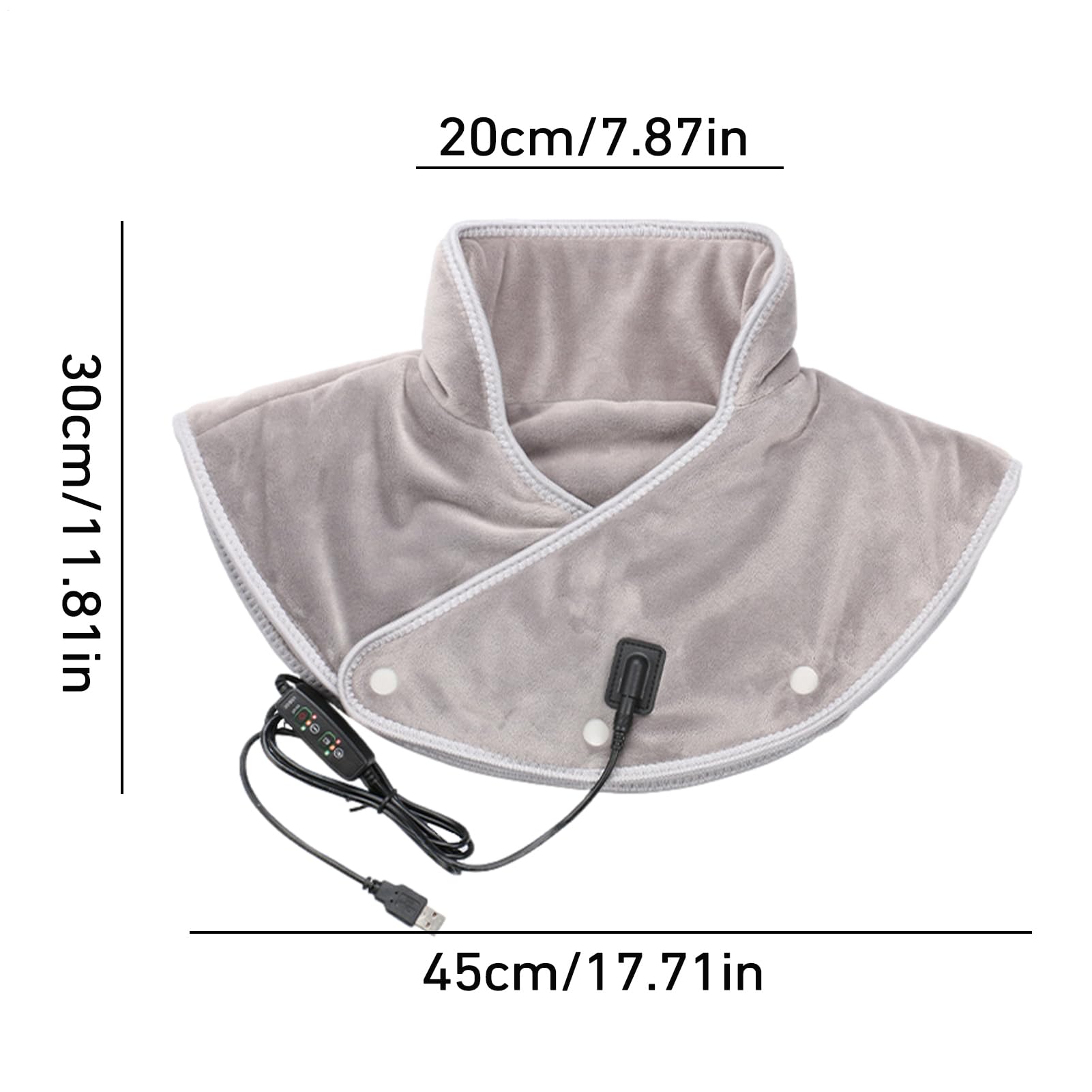 Chadier De Calefacción De Hombro Del Cuello - Mantón De Calefacción Rápida Con Ajuste De Calor Ajustable | Diseño De Bufanda Más Cálido Para La , Sobre Calentado Relajante Para Mujeres
