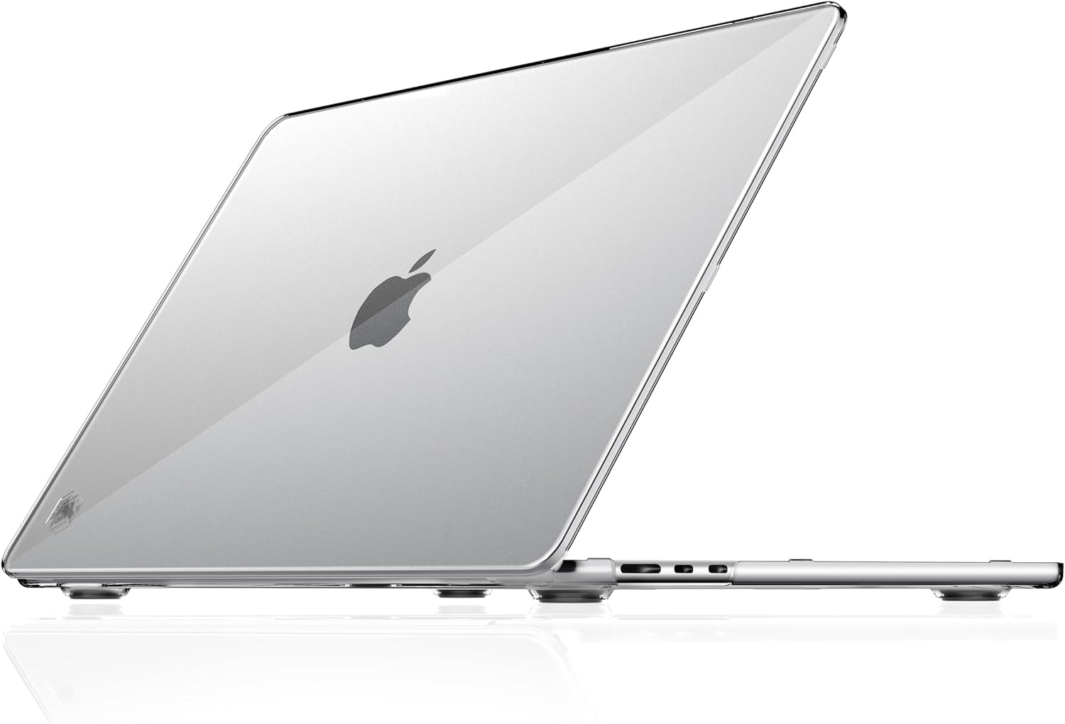 STM Studio for MacBook Air 15 inch Retina M3 & M2, Lightweight Protective Shell, Anti-Slip Raised Textured Feet, Vent Openings for Heat Dissipation, Form-Fitting MacBook Air 15 inch Case - Clear