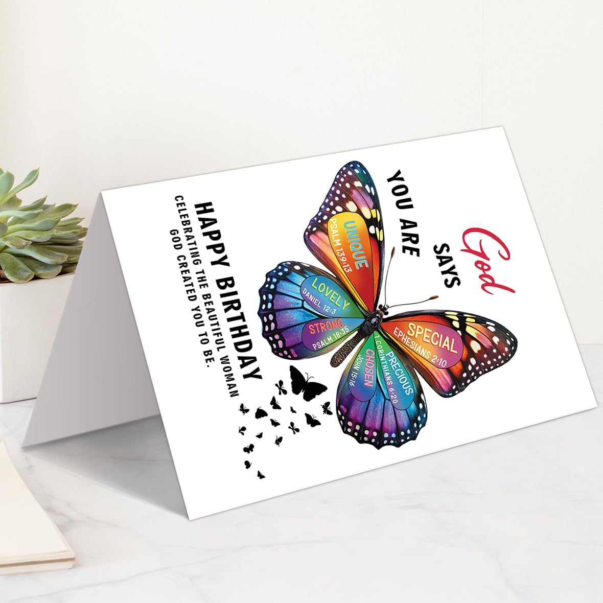 DaySpring Religious Birthday Card for Women,Christian Blessings Birthday Cards - Image 4