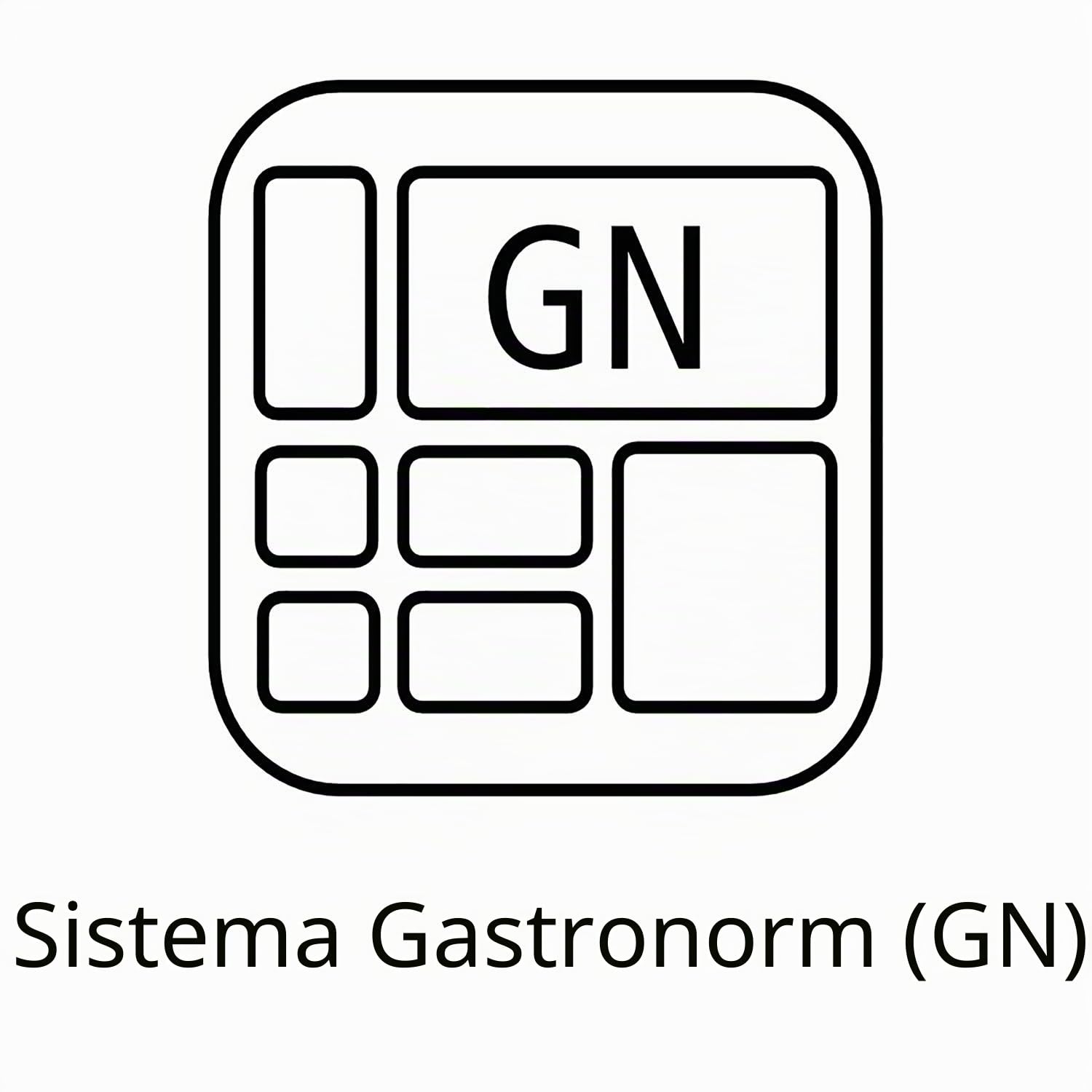 APS 81104 Contenitore GN 1/1, contenitore Gastronorm, in acciaio inox, dimensioni 32,5 x 53 cm, profondità 100 mm, volume 13,25 litri