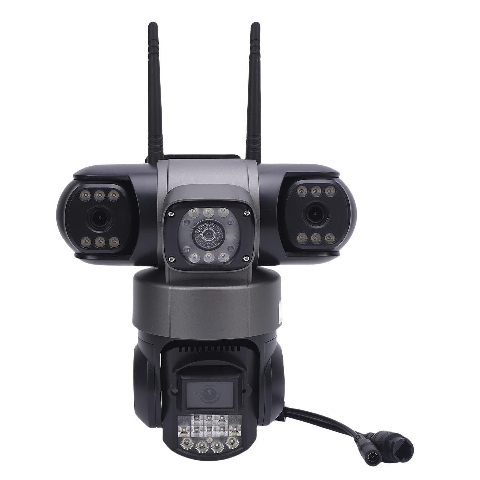 PUSOKEI Triple Soczewki Kamera Bezpieczeństwa, 2,4 GHz WiFi Security Camera z Soczewkami HD 2MP, Wykrywanie Ruchu i 2 -drogowe Rozmowy, Inteligentny Alarm, Przechowywanie w Chmurze, do (V380 Pro)