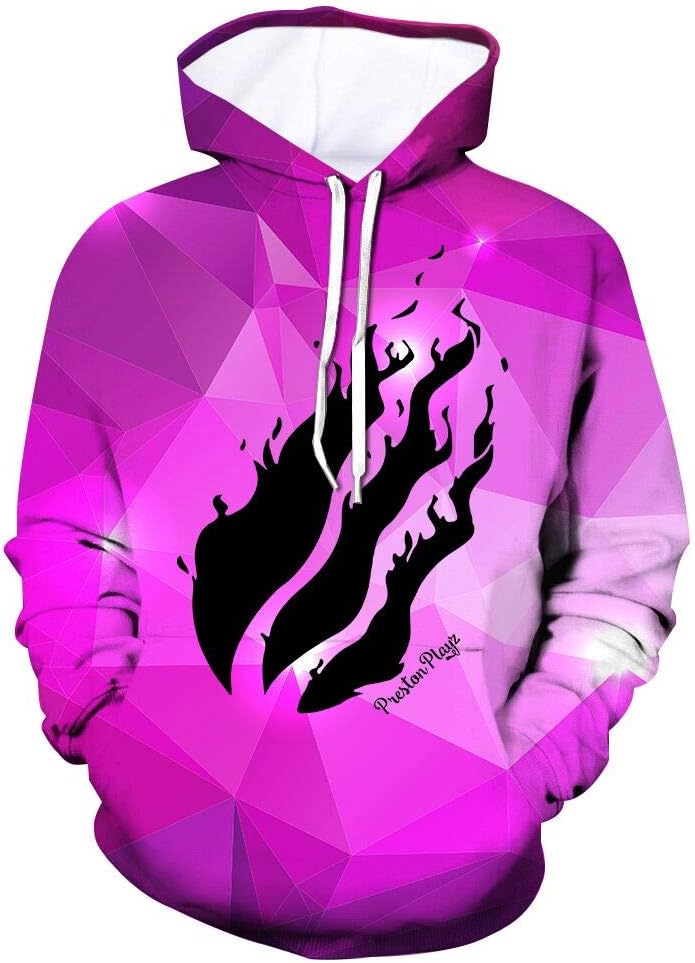 Preston Fire Men and Women Youth Fashion Hoodie (Pink, XS)