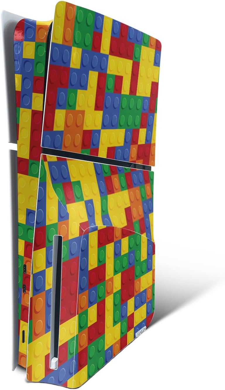 MightySkins Skin Compatible with Playstation 5 Slim Disk Edition Bundle - Prismatic Butterflies | Protective Durable and Unique Vinyl Decal wrap Cover | Easy to Apply | Made in The USA