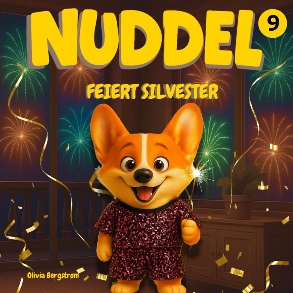 Kinder Malbuch mit Geschichte – Nuddel feiert Silvester (Band 9): Ausmalspaß & Vorlesegeschichte in einem Buch | Für Mädchen & Jungen ab 3 Jahren | (Nuddel’s Abenteuer-Malbücher)