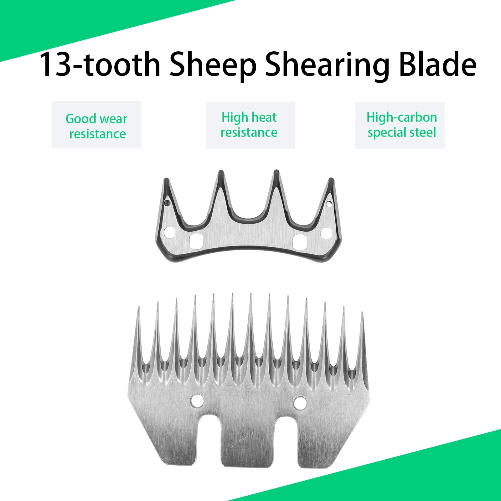 Lama Elettrica per Tosatura Pecore 13 Denti Incisivi Pettine Lana Resistente Usura Rasatura