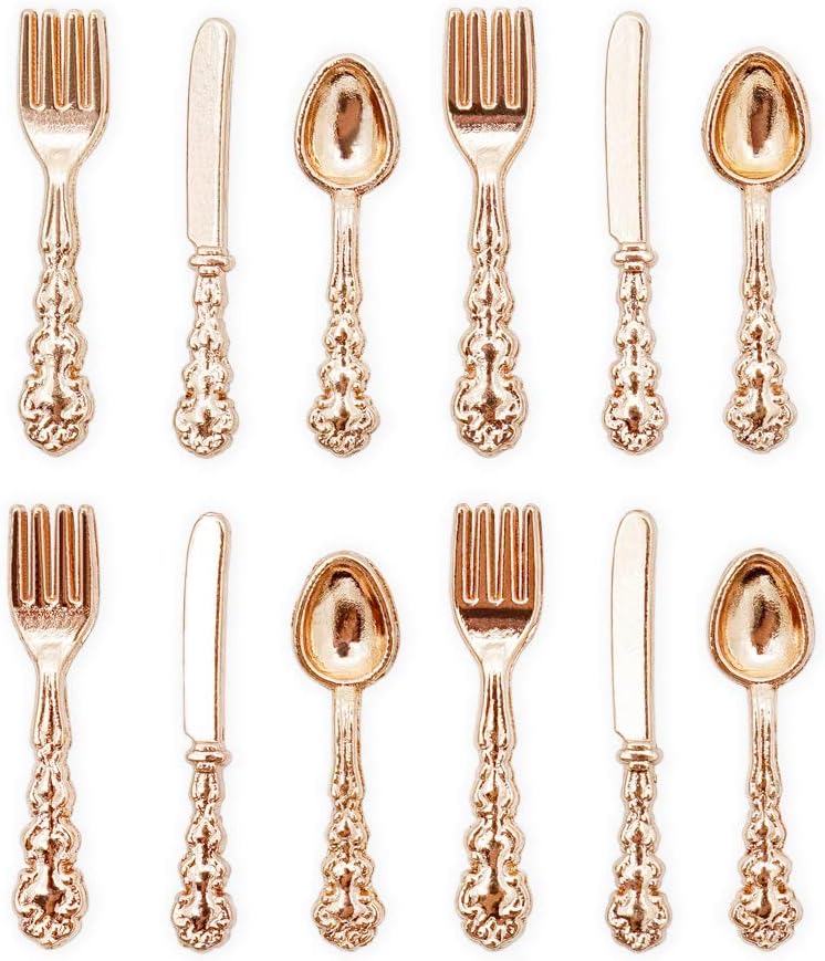 Odoria 1/12 Miniature Silverware Set Dollhouse Decoration