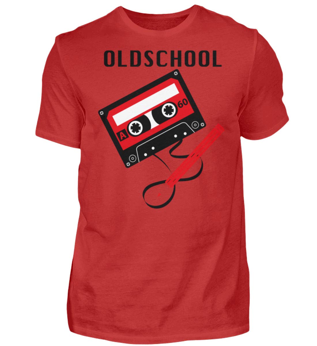 T-shirt homme Oldschool Tape pour vos sorties urbaines en look rouge vintage taille XL - 3