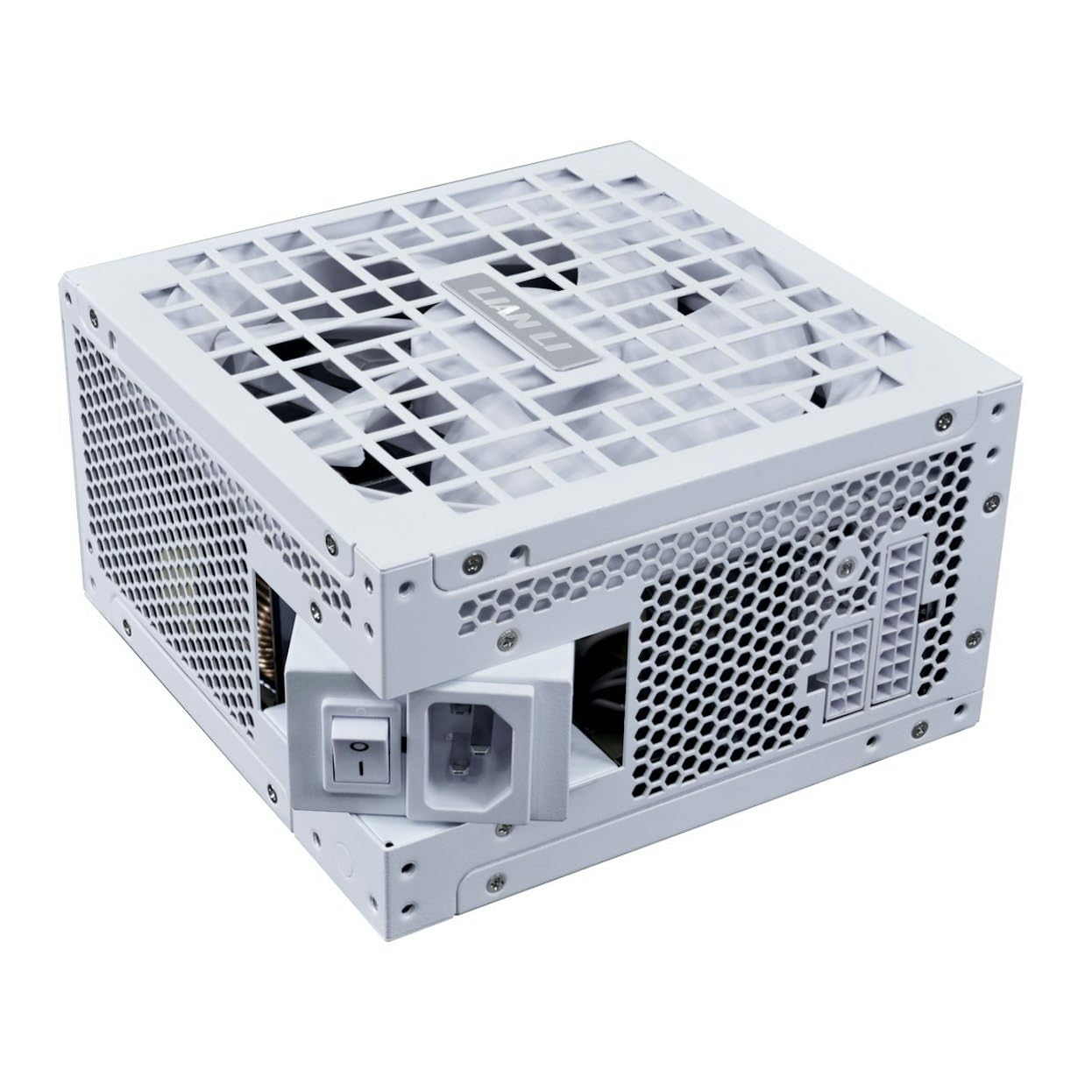 Lian Li RS Series Power Supply – 1,000 W White | 80 PLUS Gold Efficiency, ATX 3.1, Fully Modular, Rotatable AC Connector, Modern Quiet Gaming PC PSU — view 3