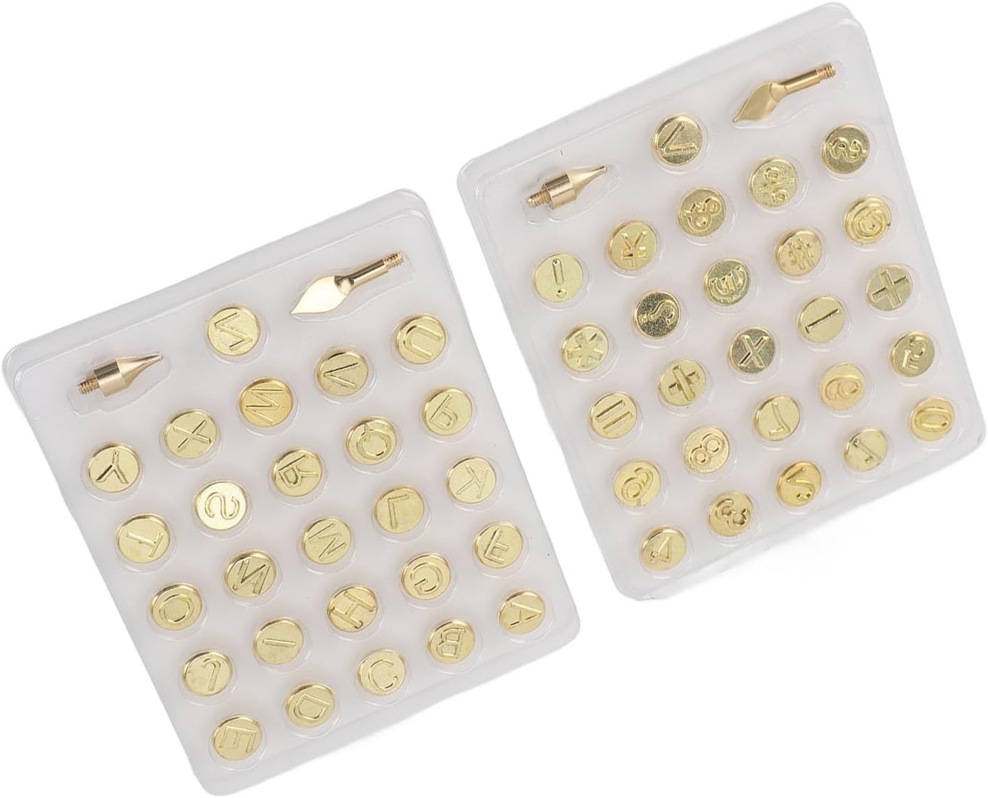 Wood Burning Stamp, Wood Burning Kit Letters Uppercase Alphabet Branding and Personalization Set DIY Brass Carving Tip Wood Burning Tips for Wood Paper Leather and Gourds