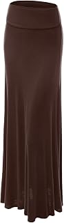 Wb670 Womens Fold Over Skirt Brown