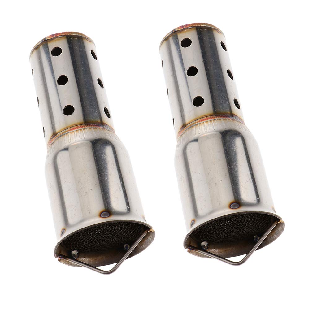 2x Racing Exhaust Muffler Pipe Scooter ATV 2in Baffle for Flat Tip | Motors | Parts & Accessories | Motorcycle Parts-picture-10