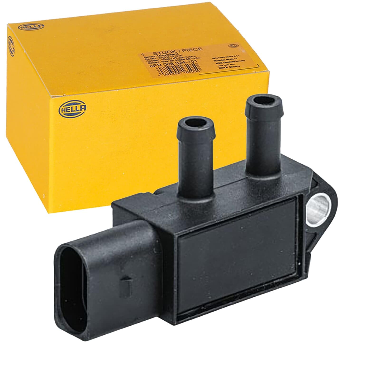 Exhaust gas pressure sensor 6PP 009 409-621 HELLA for VW SKODA SEAT AUDI