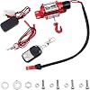 Simulation Climbing Car Winch Set Electric Metal Model Vehicle Crawler Car Accessories Compatible with Axial SCX10 RC4WD D90