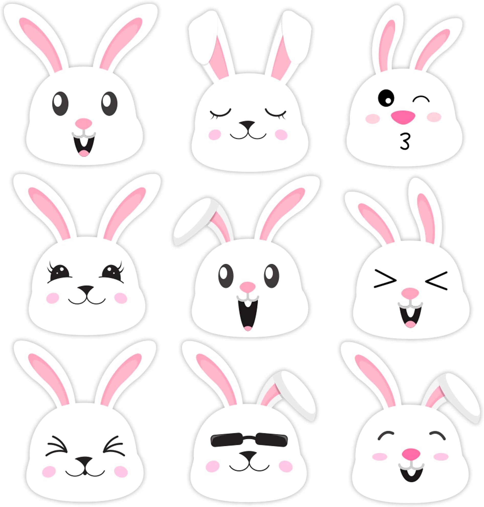 Amazon.com: Wonmon Easter Bunny Stickers for Kids, Easter Rabbit ...