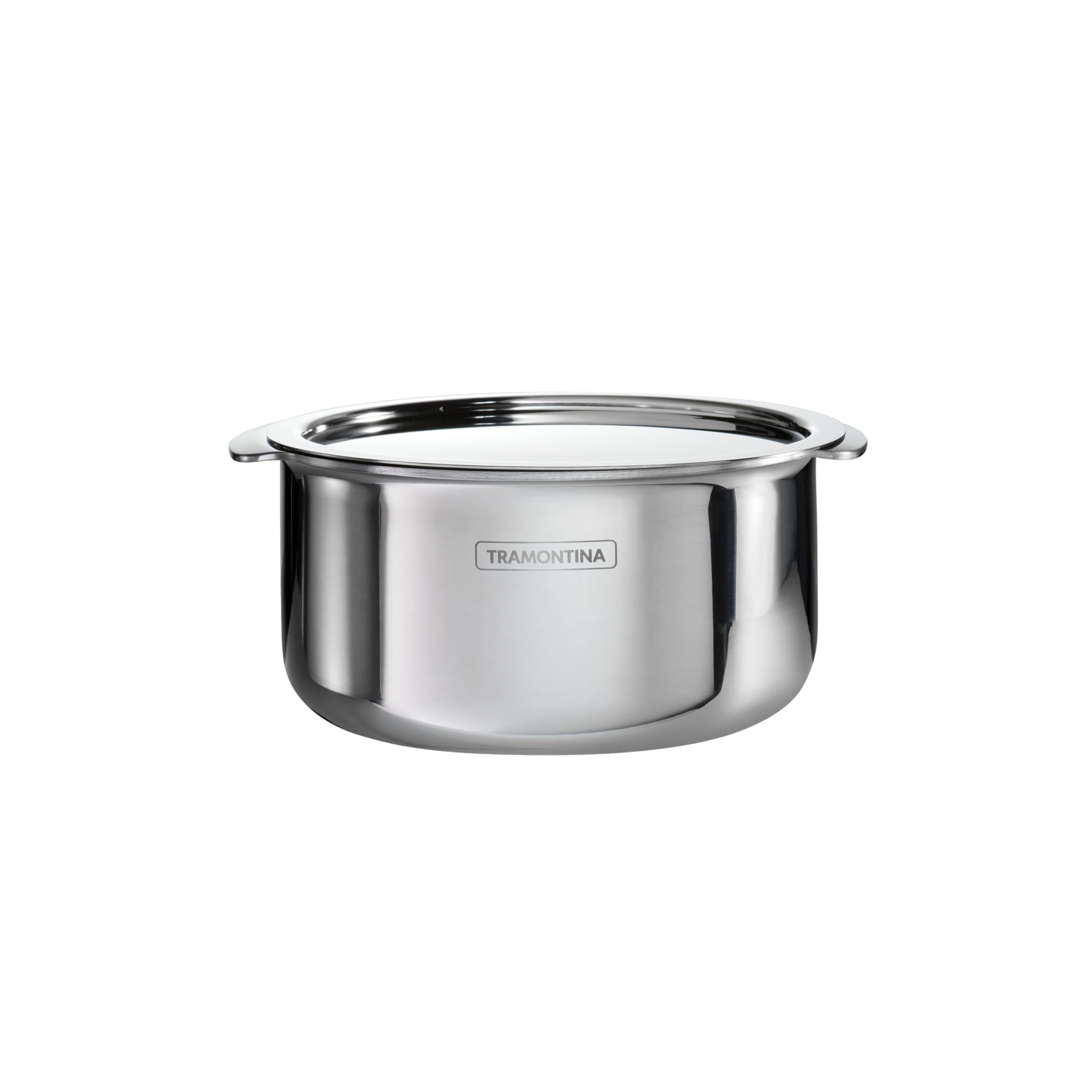 Photo 1 of Tramontina Utsava 9.5-Quart Tri-Ply Clad Stainless Steel Tope with Lid, Extra Large Patila Pot for Indian Cooking