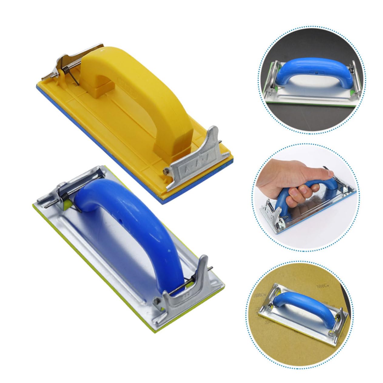 OSALADI 10pezzi Sandpaper Holder Per Levigatura Manuale Strumento Polishing Per Utensile Ergonomico Per Saldatura e Finitura Interne Kit Sander Per Professionisti e Te