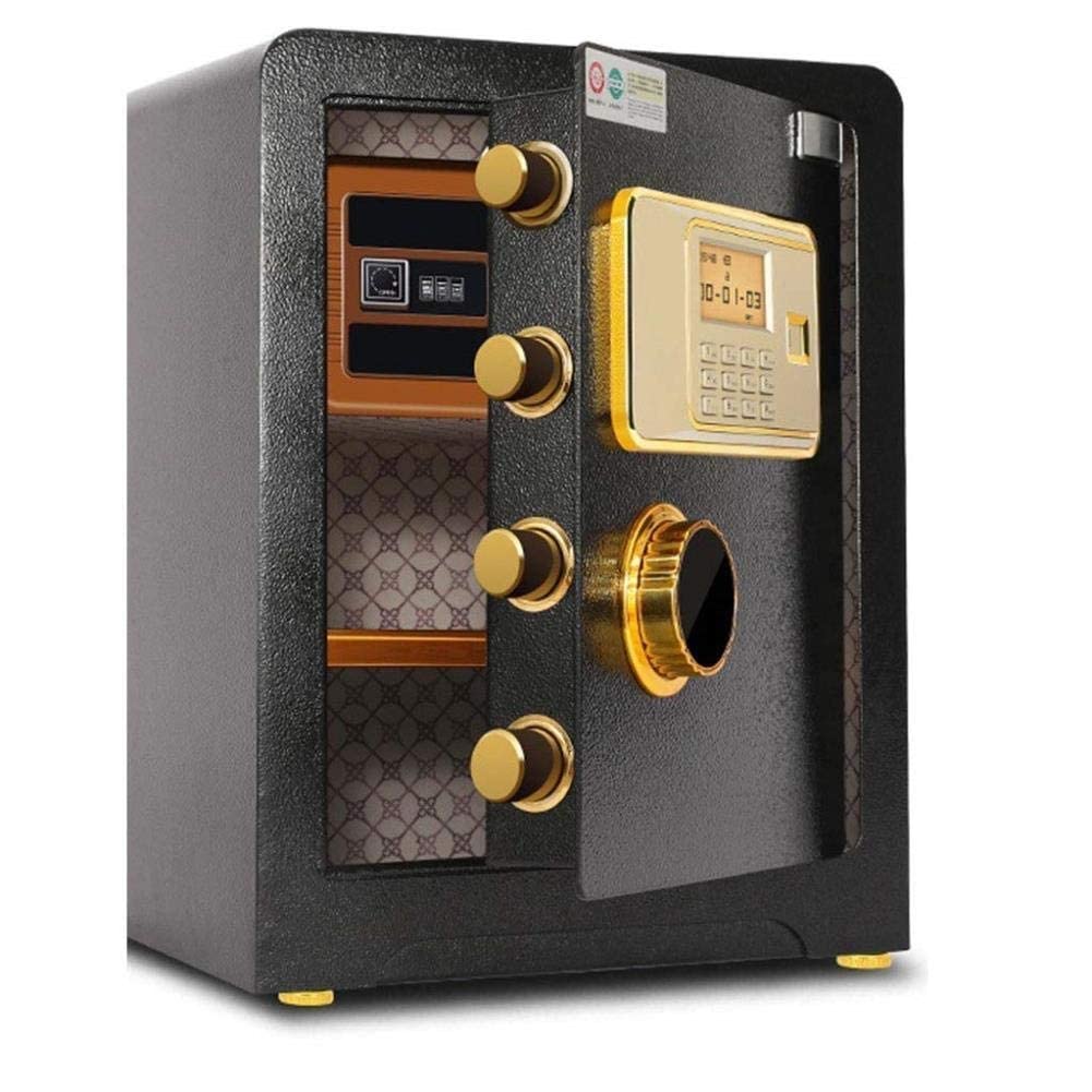 strongbox Caja Fuerte y Duradera, Resistente al Fuego, Resistente al Agua, Caja Fuerte, Caja Fuerte, Sistema antirrobo electrónico, Cajas Fuertes para Documentos de identificación, Documentos A4,