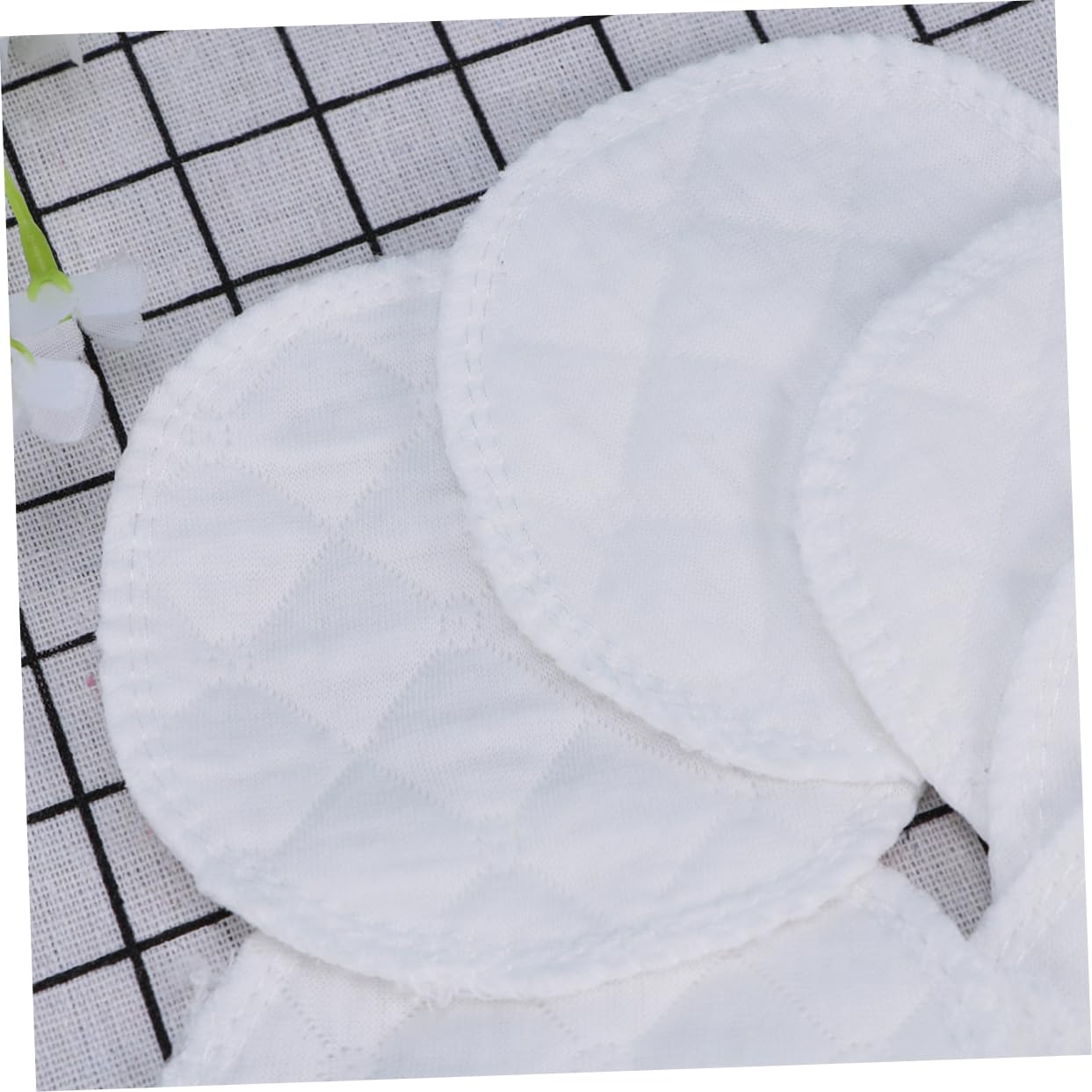 Abaodam 60piezas Almohadillas De Lactancia De Algodón Absorbentes y Lavables Discos Impermeables para Lactancia Protección Fugas para Mujeres Almohadillas Reutilizables para Amamantar
