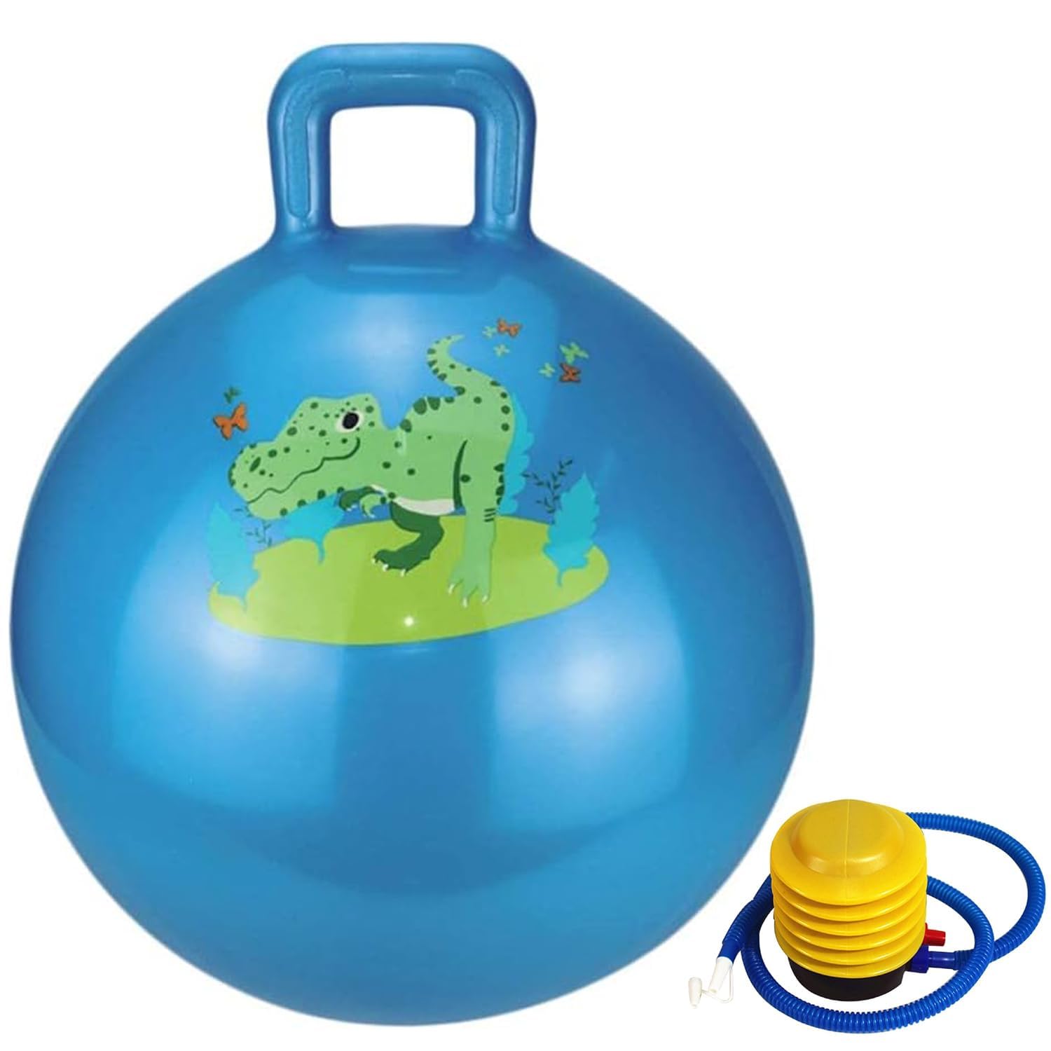 Keshav Jumping Ball for Fun Exercise, Hopper Ball, Hopping Toys for Kids Aged 3+Inflatable Dinosaur Bounce Hopper Toy with Pump(45 cm) (Multicolor) (Hopper Ball_11) (B0D2XN6222) Amazon Price History, Amazon Price Tracker