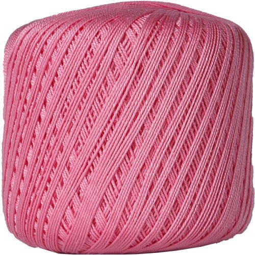 Image of ThreadArt 100% Cotton Crochet Thread Size 10, Pink 34 | Soft pure cotton crochet thread for lace, doilies, amigurumi and crafts. Smooth finish with crisp stitch definition.