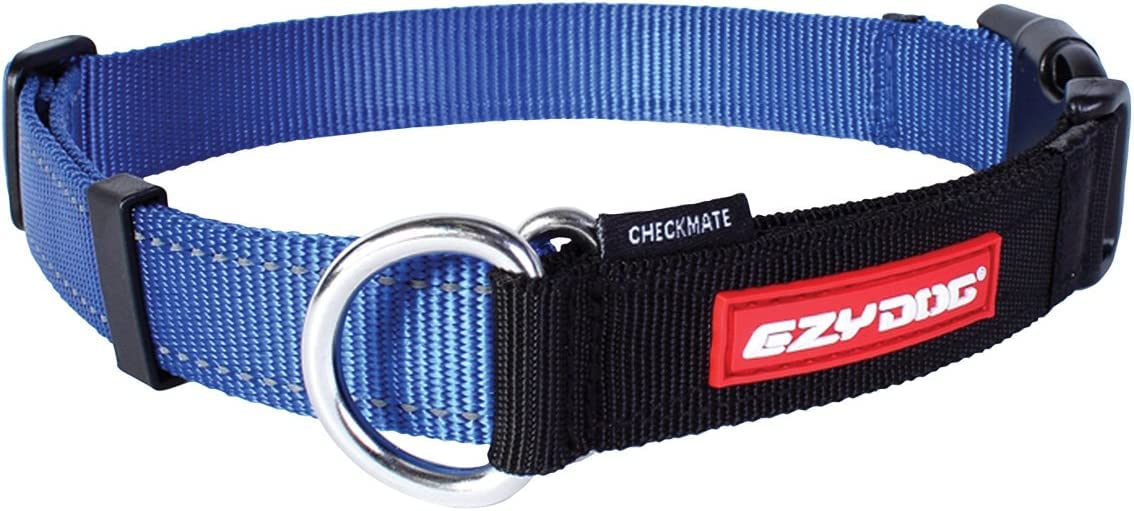 EzyDog Checkmate Martingale Collar in Blue