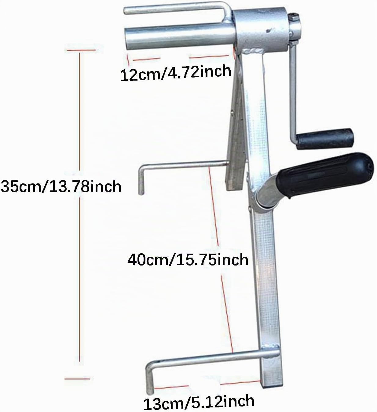 Schlauchtrommel aus Edelstahl – Robuster Schlauchaufroller für Feuerwehr, Gartenbewässerung, Faltbar & Tragbar mit Wandhalterung, vielseitiger Schlauchhalter für Gartenschläuche (Silber)