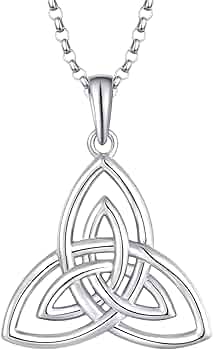 JO WISDOM Orecchini A Nodo Celtico Triquetra In Argento 925 Con Zirconia Cubica 3A - Gioielli Irlandesi Per Donna, Ipoallergenici