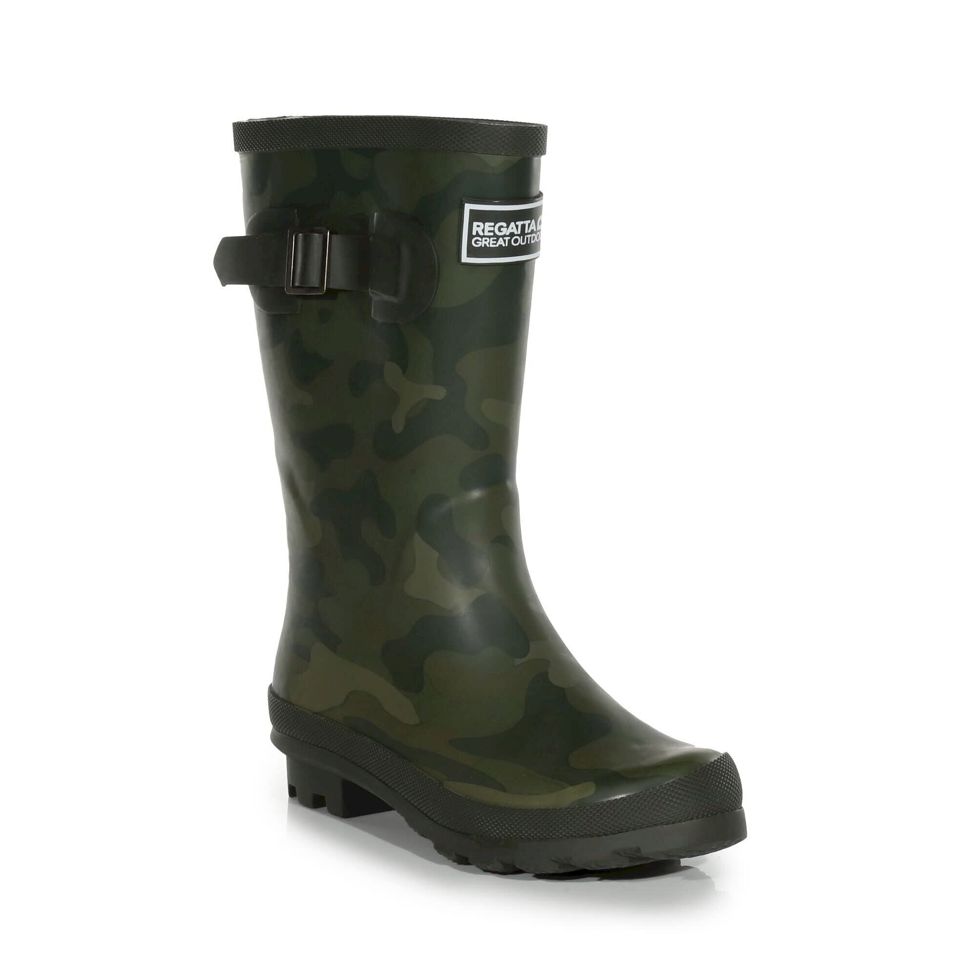 Regatta Kids' Fairweather Wellies Wellington Boots, Dark Khaki, 11 UK Child