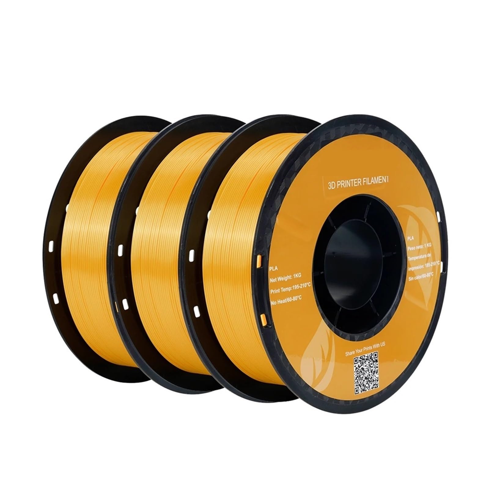 Filament do drukarki 3D 3 rolki jedwabny filament PLA 3 kg 1,75 mm gładki bez pęcherzyków filamenty do drukowania 3D (kolor: 3 kg mieszanka A)