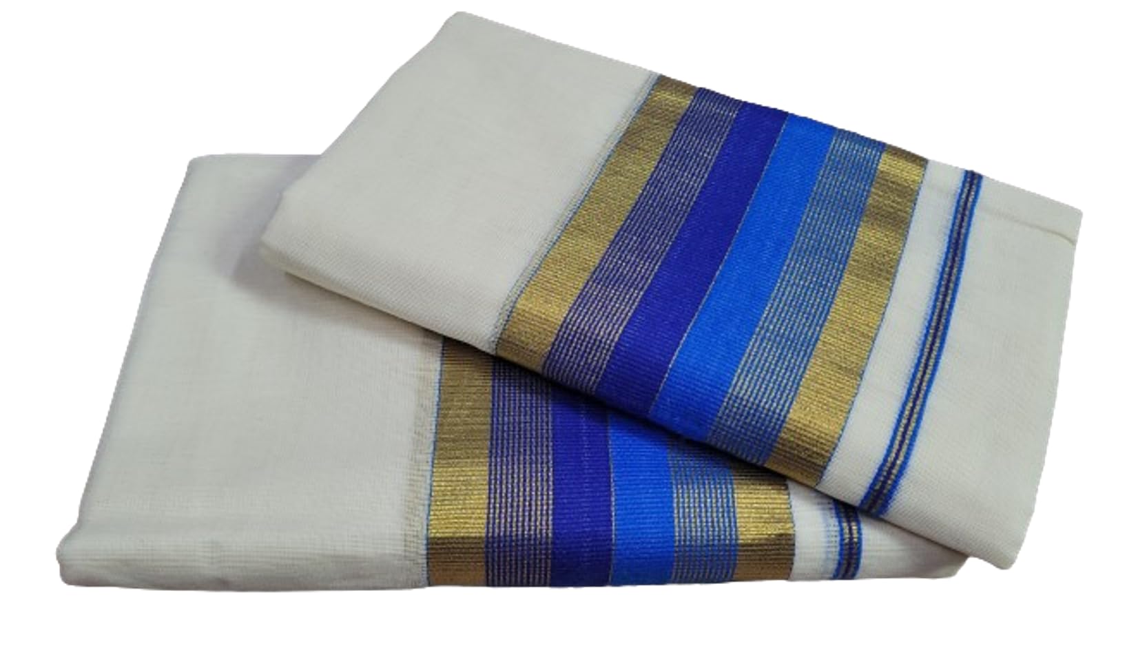 Jagasree collectionsJagasree Kerala Kasavu 4 inch fancy design single set mundu