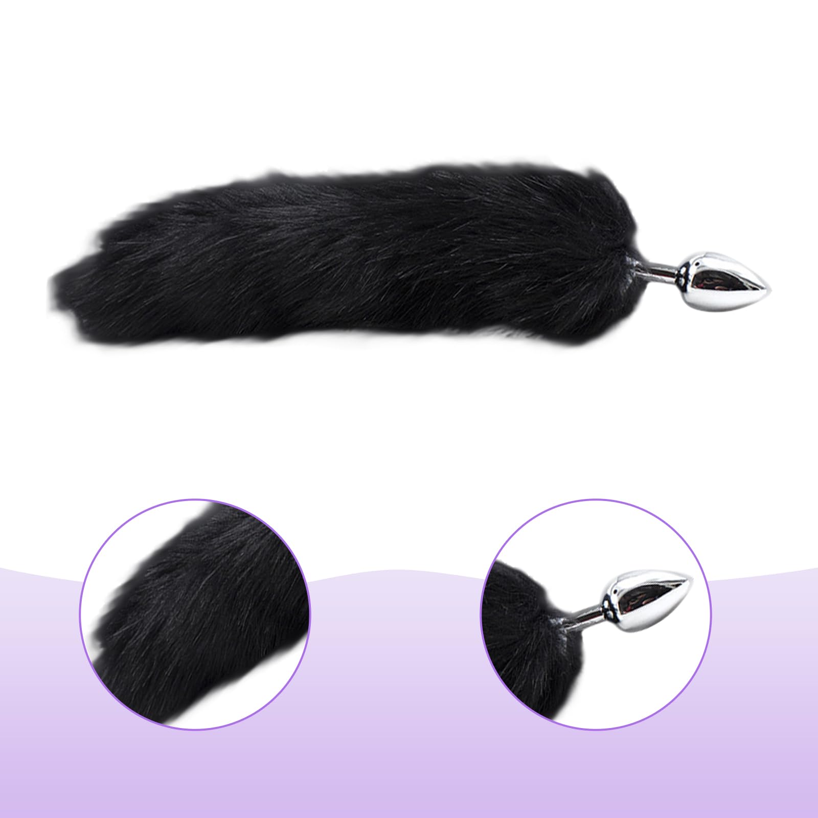 Qoosea SM Bondage Kit 15 Piezas, BDSM Restraints Kits Erótico Set Juguetes Sexuales Plug Anal con Cola de Zorro Butt Plug Set para Parejas, Bondage Set Esposas para Principiantes y Experimentados
